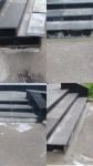 Выполнены восстановительные работы ступеней слева от центрального входа