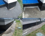 Выполнены восстановительные работы отмостки и плитки на фасаде